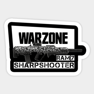 Warzone RAM7 auto rifle sharpshooter print (Call of Duty guns) Sticker